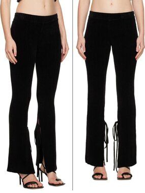 Jacquemus Black 'Le Pantalon Duci' Stretchy Flared Pants— Size 34 (FR)/XS (US)